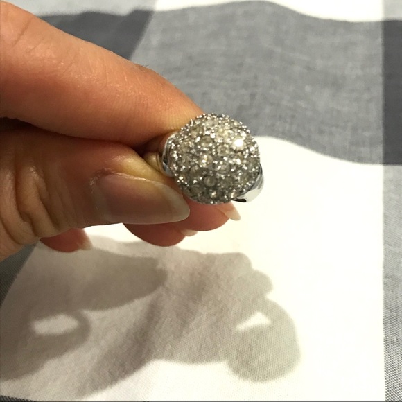 Sparkle Dome 925 Silver ring- Size 5.5 - Picture 7 of 14